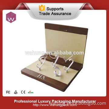 wooden luxury vertical watch display